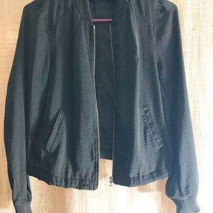 Black zip up jacket